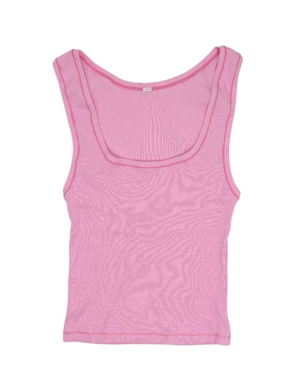 Skims Cotton Rib Tank Top in Bubblegum